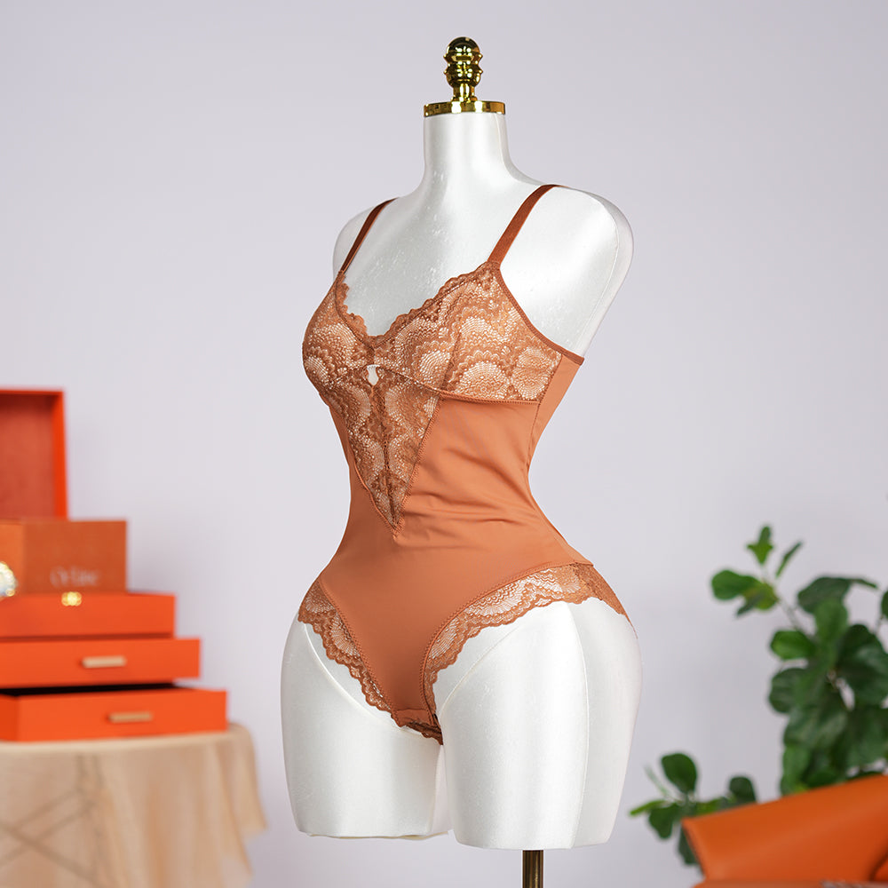 Simple Lace Shapewear Bodysuit