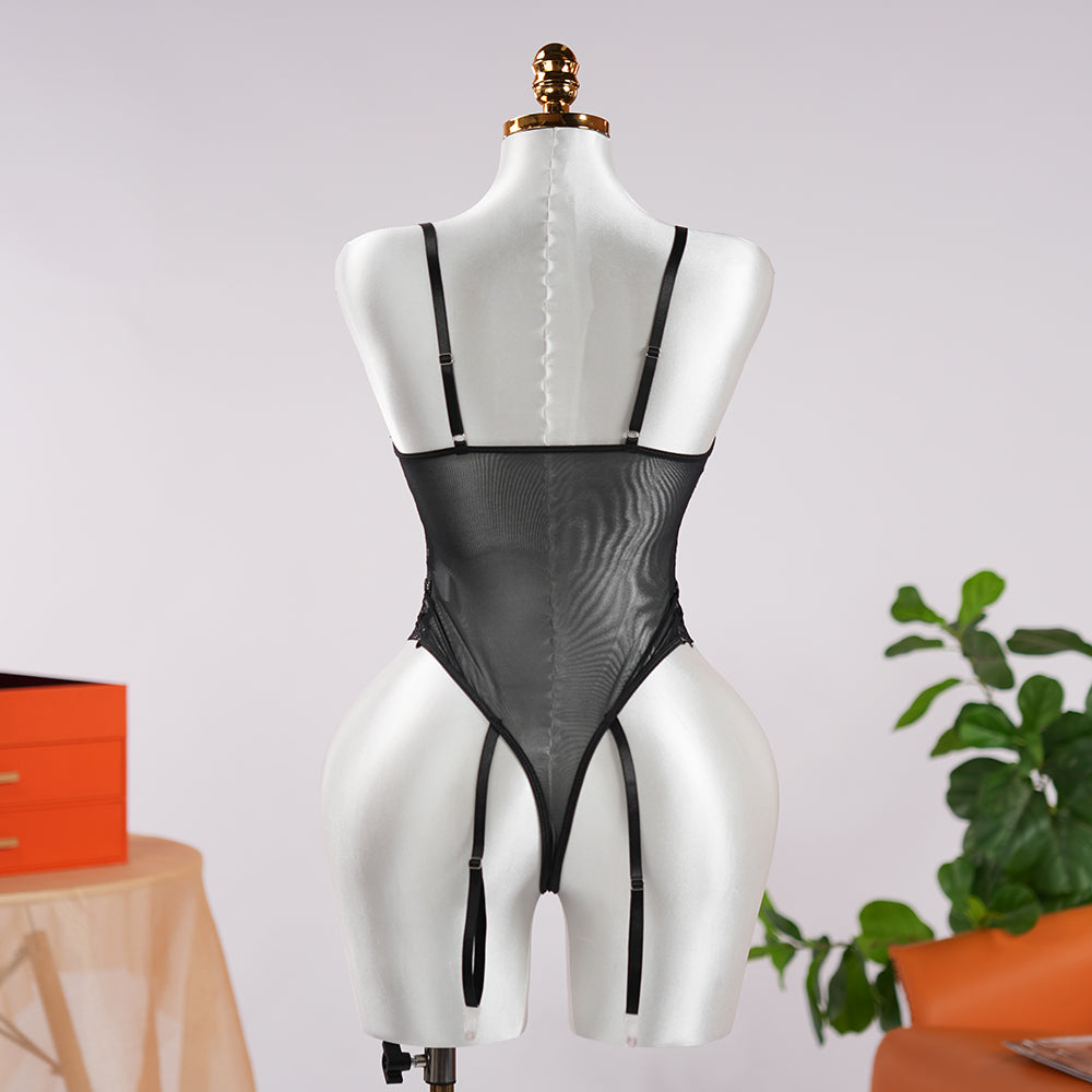 Lace Wild Charm Bodysuit with Stockings