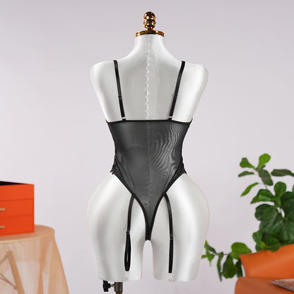 Lace Wild Charm Bodysuit with Stockings