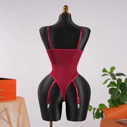 Lace Wild Charm Bodysuit with Stockings