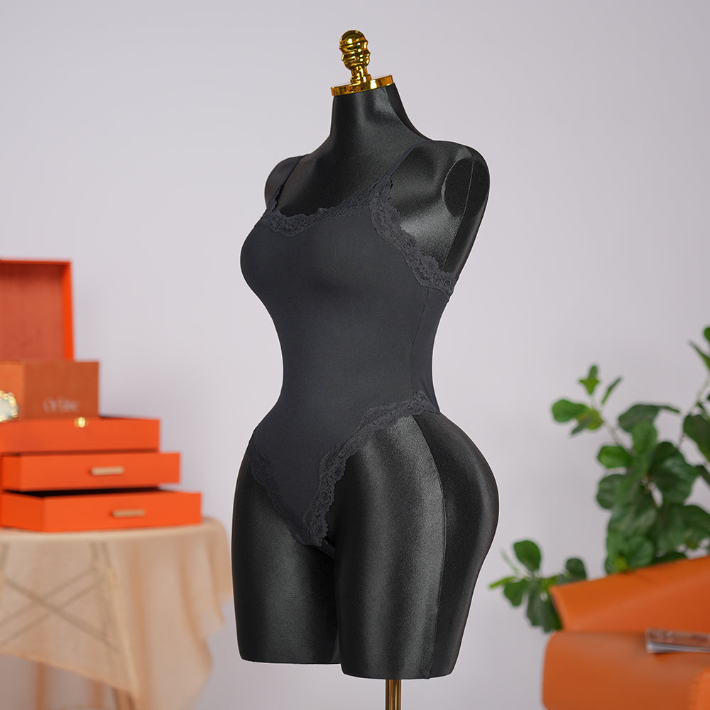 Generous Simple Style Lace Bodysuit