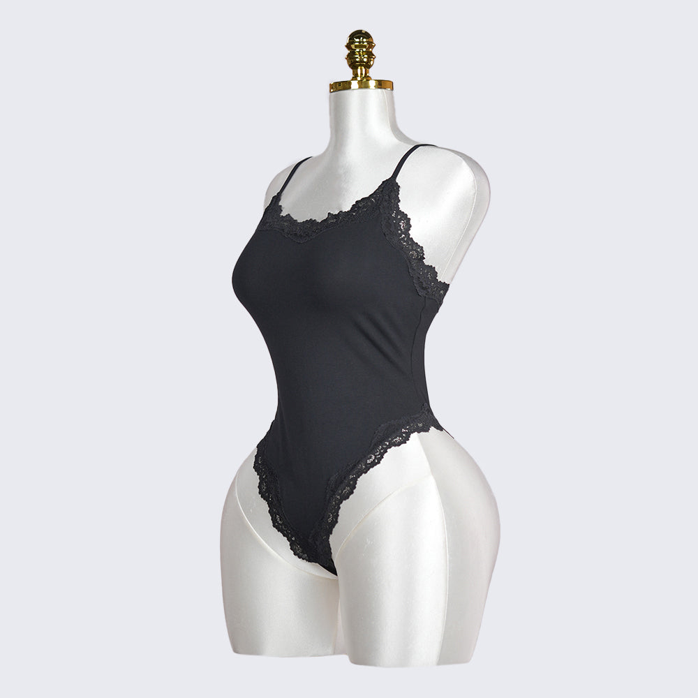 Generous Simple Style Lace Bodysuit