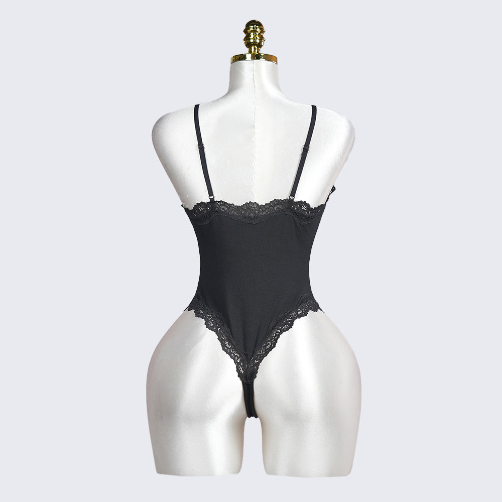 Generous Simple Style Lace Bodysuit