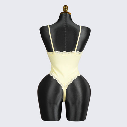 Generous Simple Style Lace Bodysuit