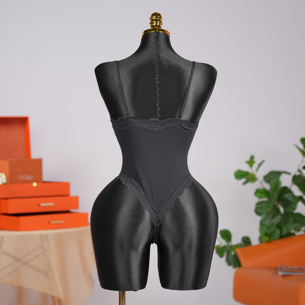 Generous Simple Style Lace Bodysuit