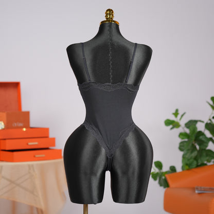 Generous Simple Style Lace Bodysuit