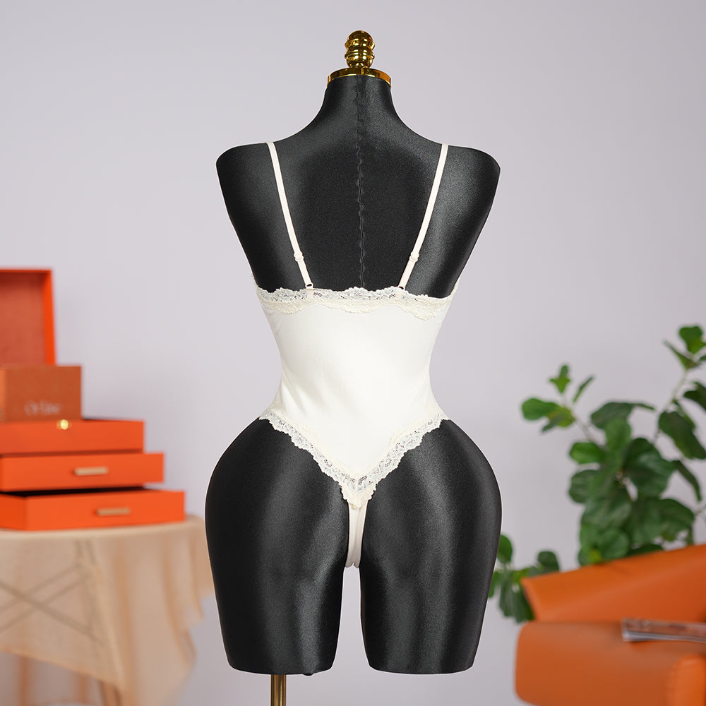 Generous Simple Style Lace Bodysuit