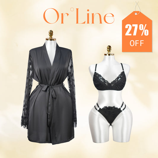 Bra Panty Set + Robe (1590 EGP)