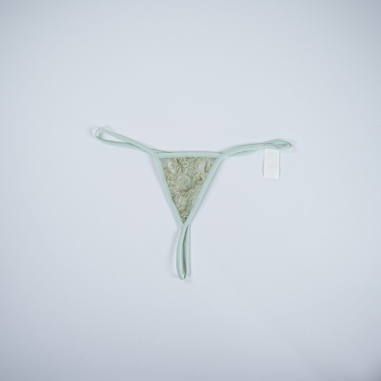 Light Green Lace See-through Lingerie Dress Panty Set