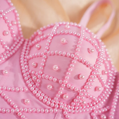 Pearl-Embellished Bustier