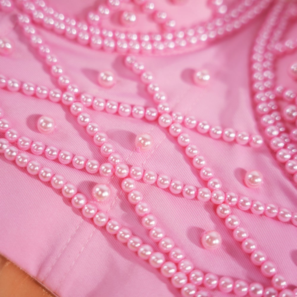 Pearl-Embellished Bustier