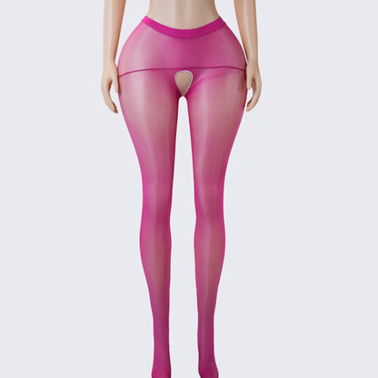 Perfumed See-Through Open-Crotch Pantyhose