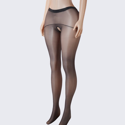 Perfumed See-Through Open-Crotch Pantyhose