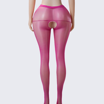 Perfumed See-Through Open-Crotch Pantyhose