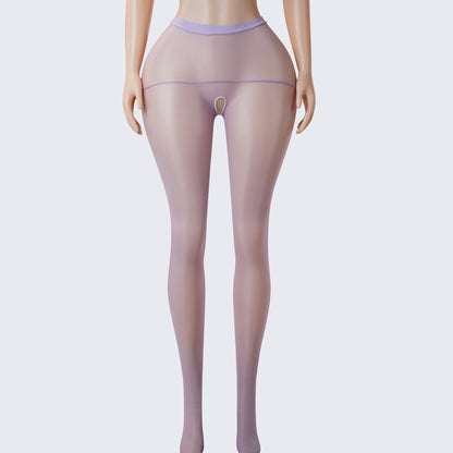 Perfumed See-Through Open-Crotch Pantyhose