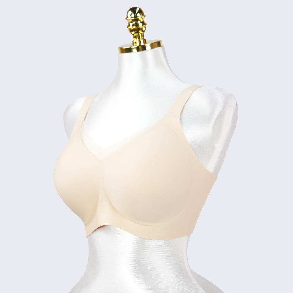 Plus Size Wireless Seamless Padded Natural Lift Bra