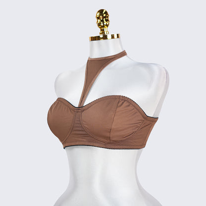 Plus Size Backless Halter Shapewear Daily Bra