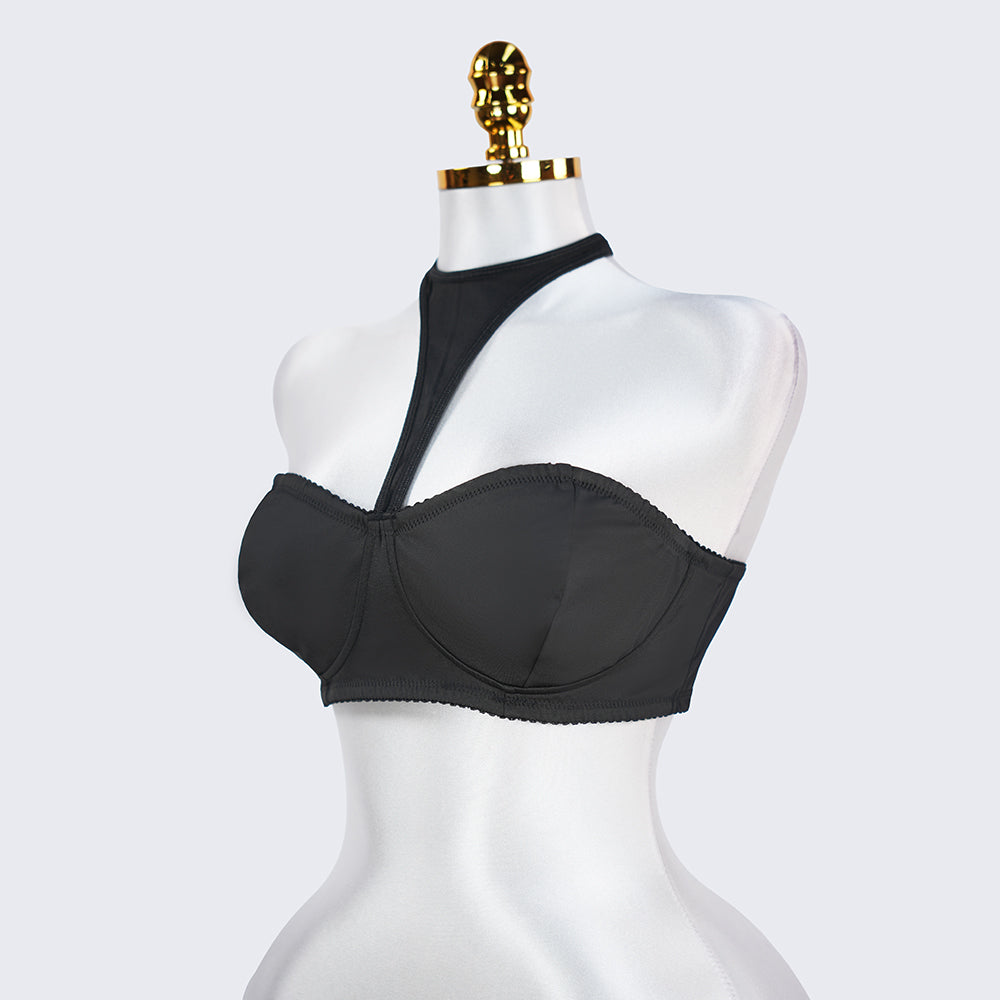Plus Size Backless Halter Shapewear Daily Bra