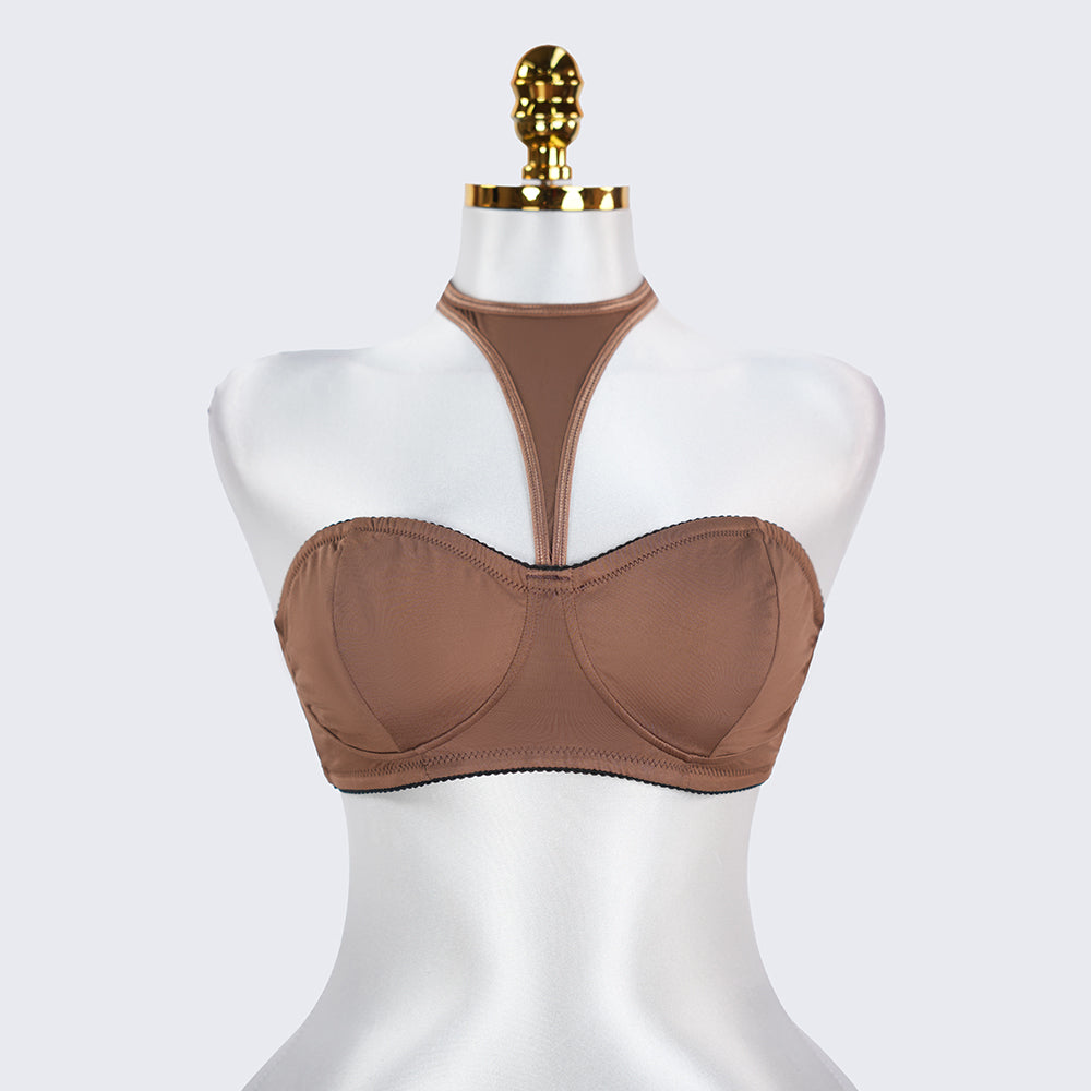 Plus Size Backless Halter Shapewear Daily Bra