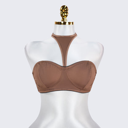 Plus Size Backless Halter Shapewear Daily Bra