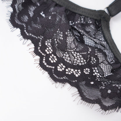 Plus Size Cupless Lingerie Bra Panty Set