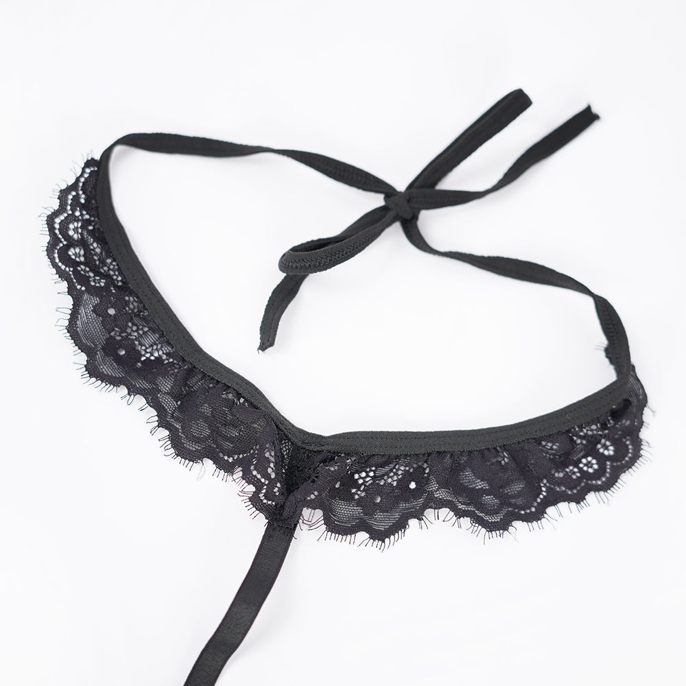 Plus Size Cupless Lingerie Bra Panty Set