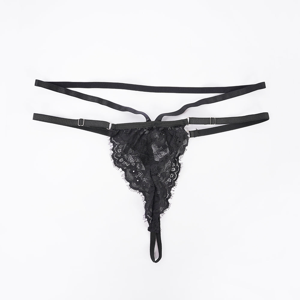 Plus Size Cupless Lingerie Bra Panty Set