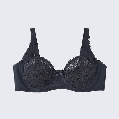 Plus Size Full Bust Lace Push Up Bra Panty Set