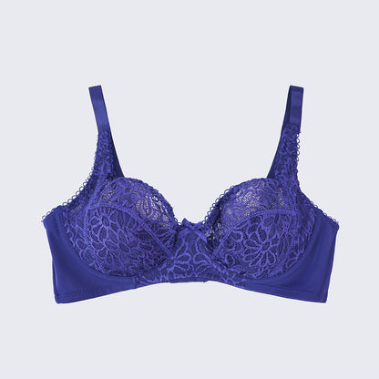 Plus Size Full Bust Lace Push Up Bra Panty Set