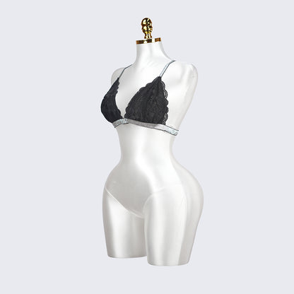 Plus Size Black Lace Bra