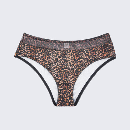 Plus Size Leopard Print Sexy Lace Panty