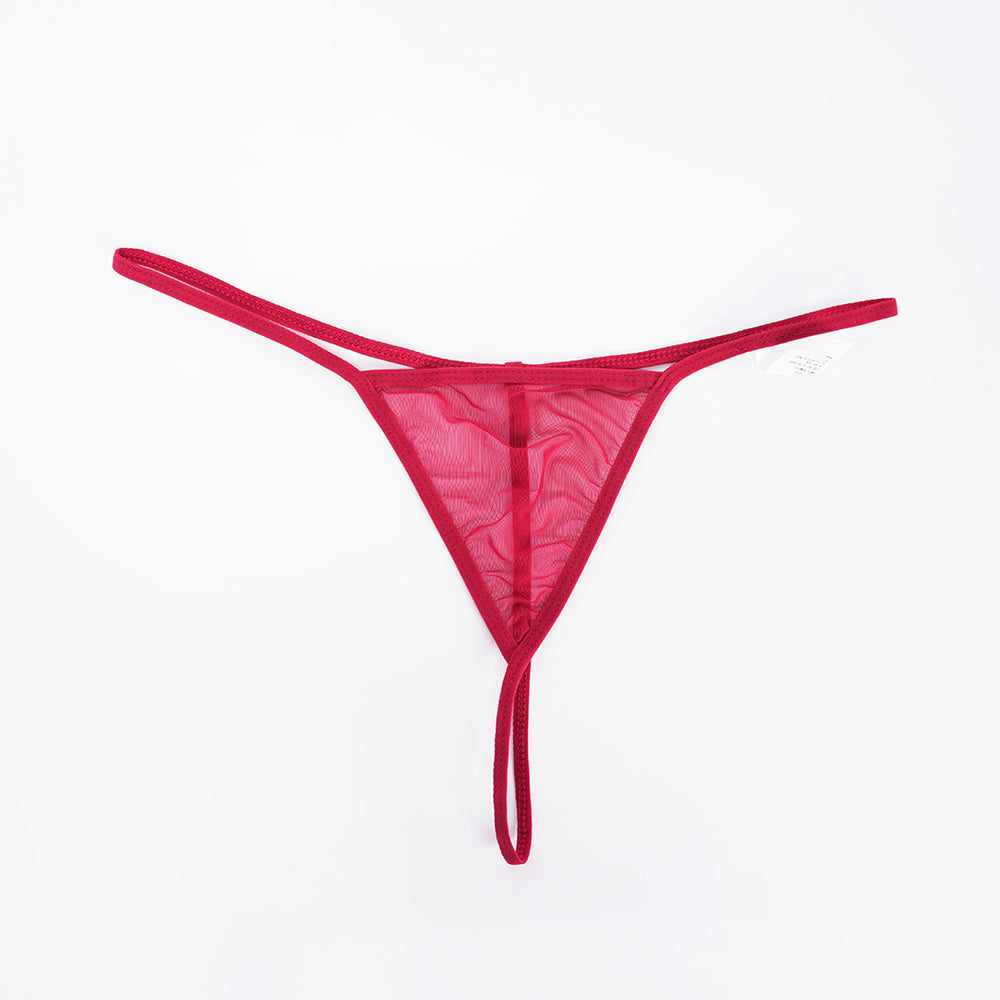 Plus Size Red Dress Panty Set