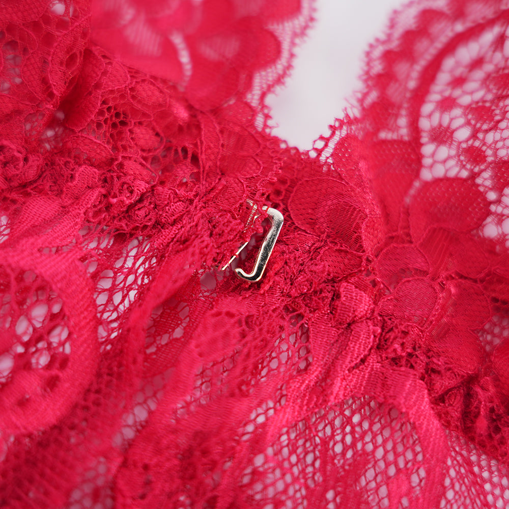 Plus Size Red Lace Nighty Babydoll