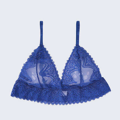 Plus Size Sexy Sheer Lace Mesh Bra Panty Set