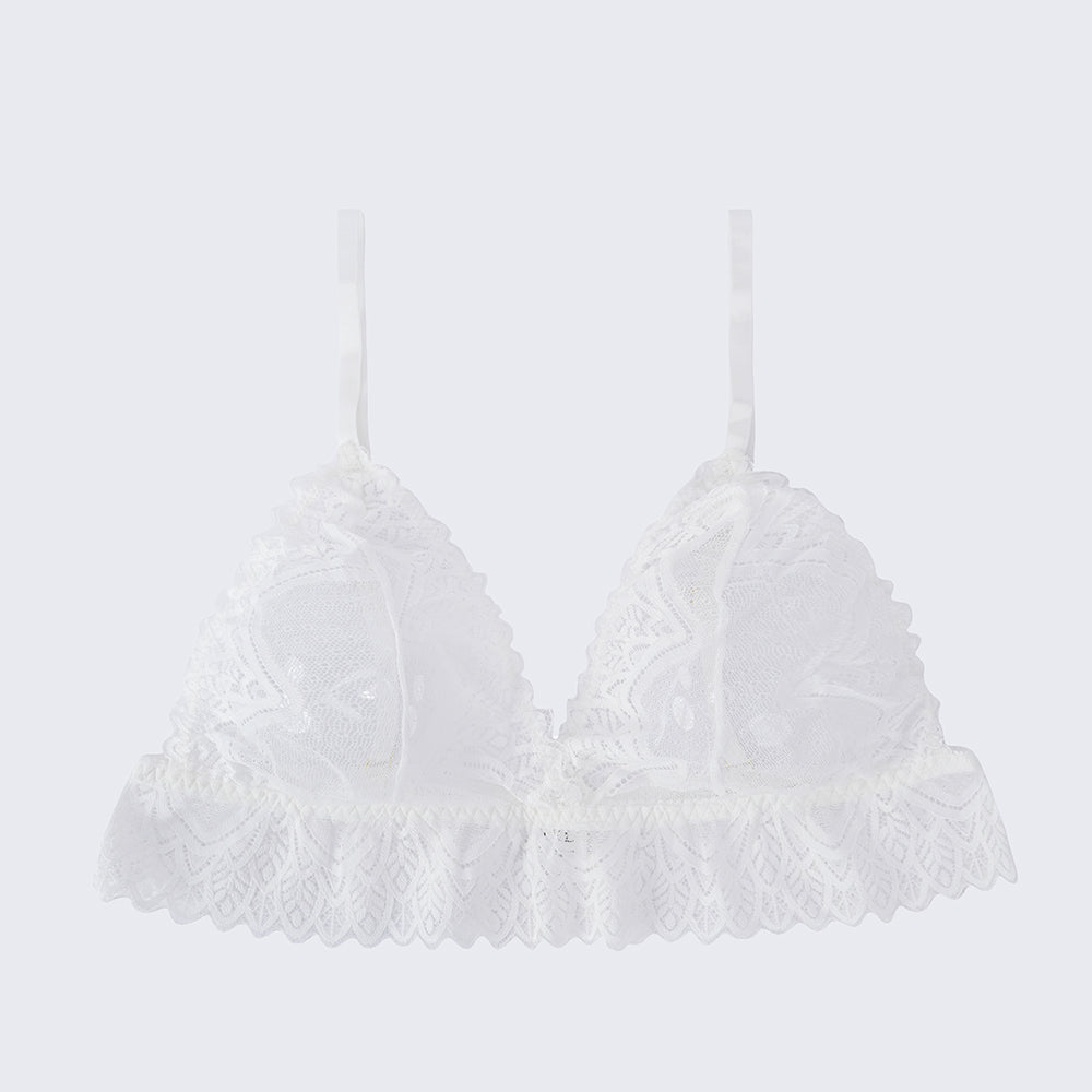 Plus Size Sexy Sheer Lace Mesh Bra Panty Set
