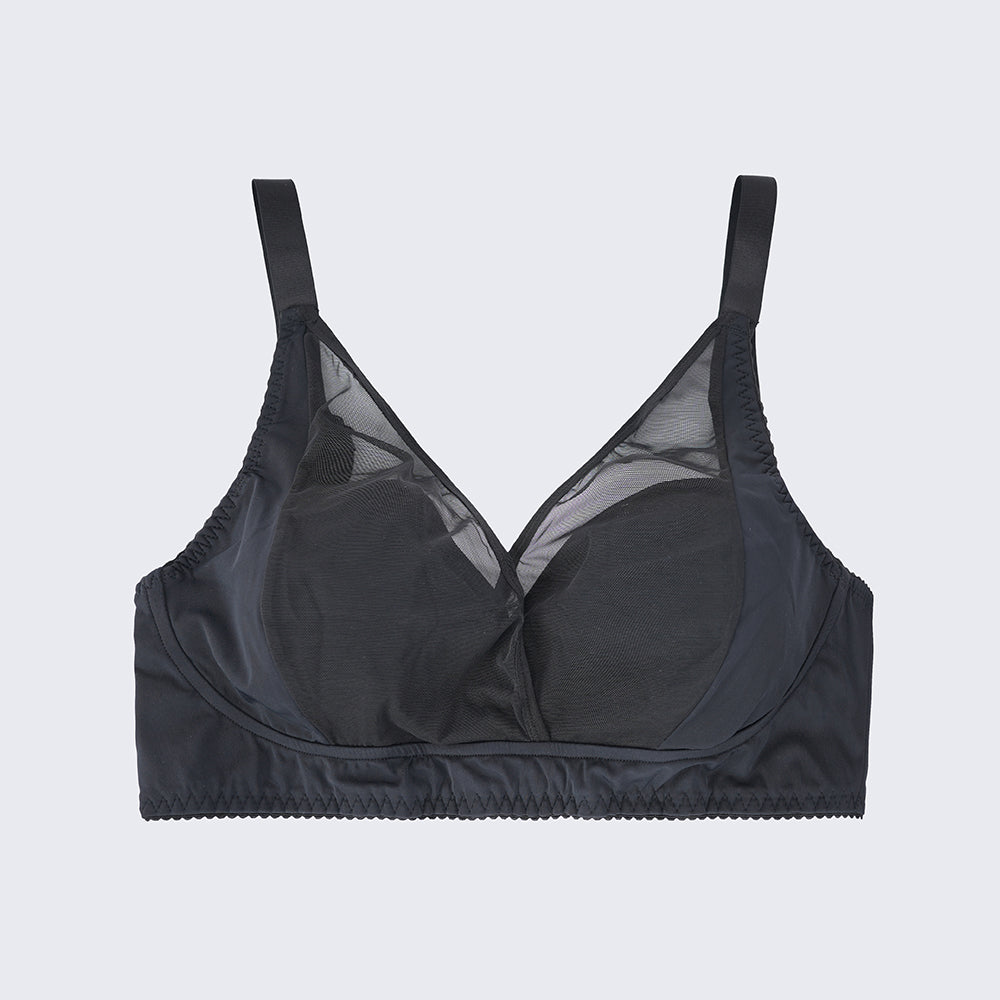 Plus Size Ultra Thin Push Up Sheer Bra Panty Set