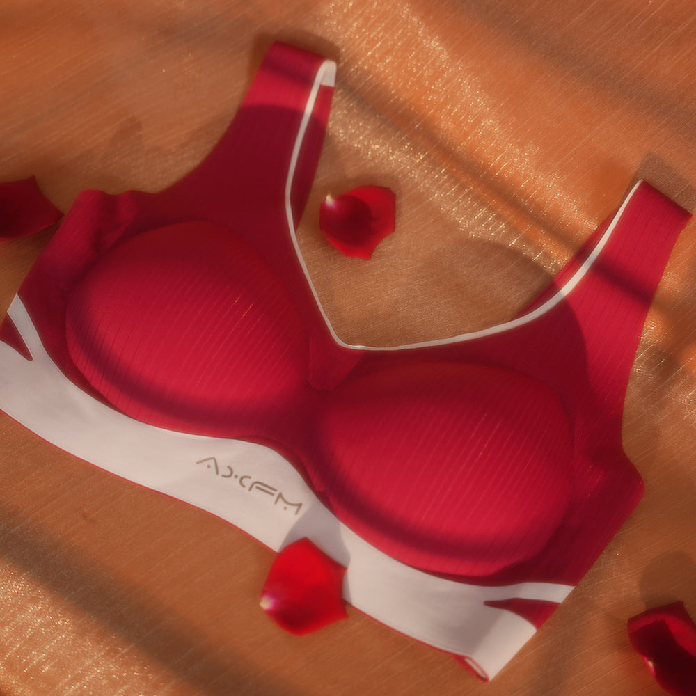 Plus Size Wireless Seamless Padded Bra Panty Set