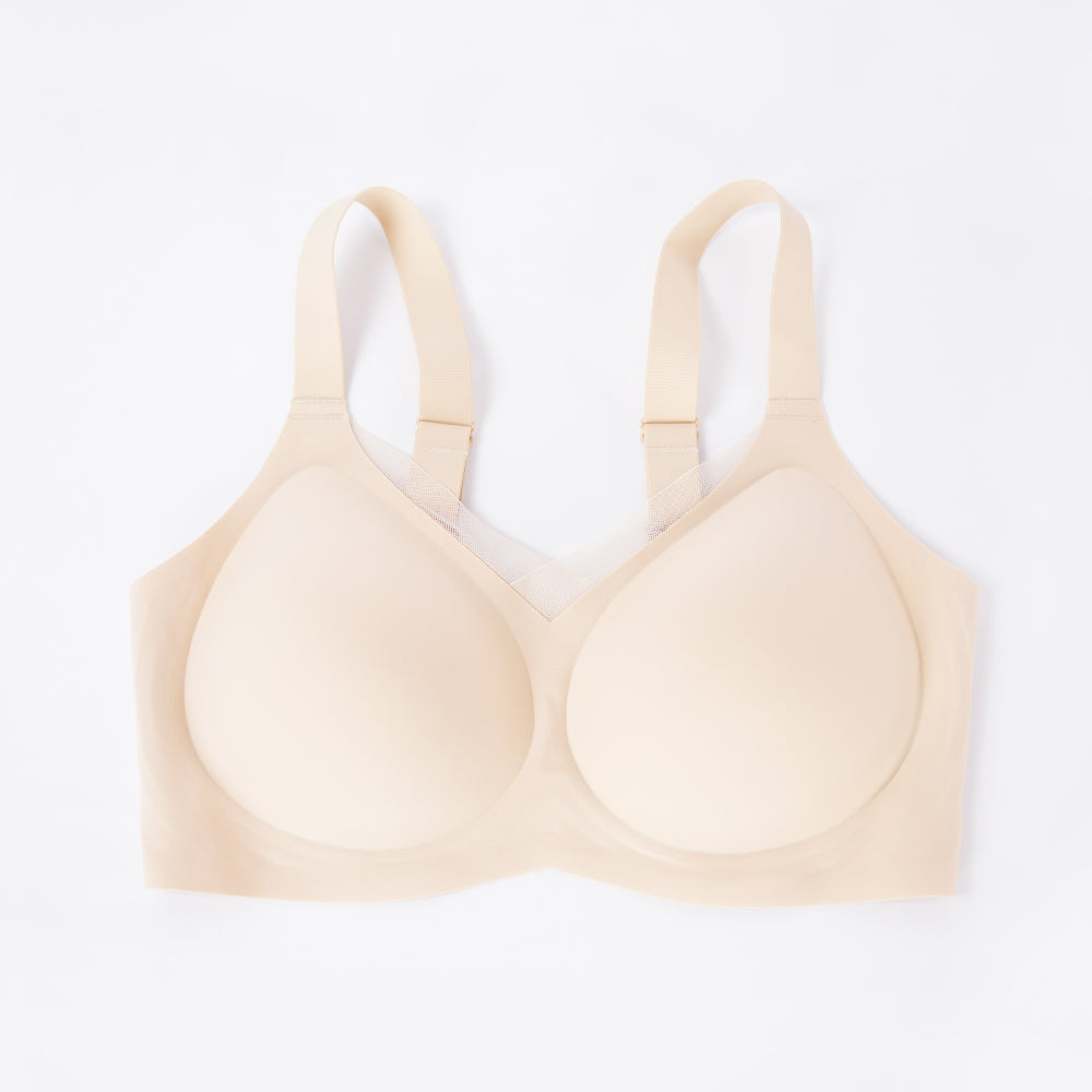 Plus Size Wireless Seamless Padded Natural Lift Bra