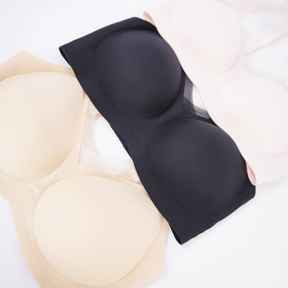 Plus Size Wireless Seamless Padded Natural Lift Bra