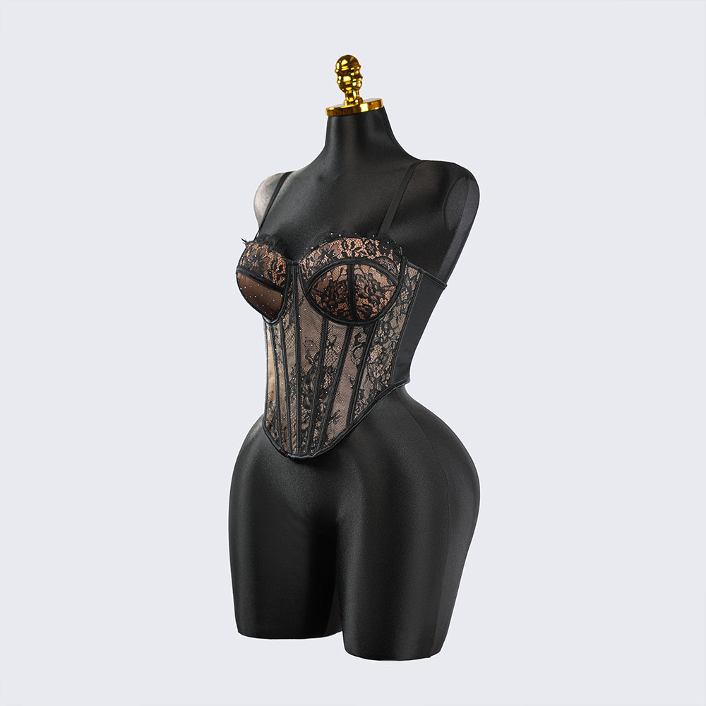 Python Floral Pattern Sculpting Corset