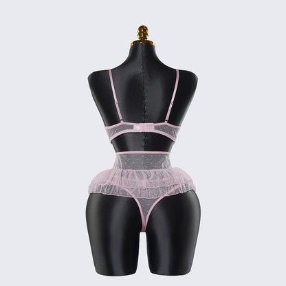 Sexy Lace Lingerie See-through Miniskirt Underwear