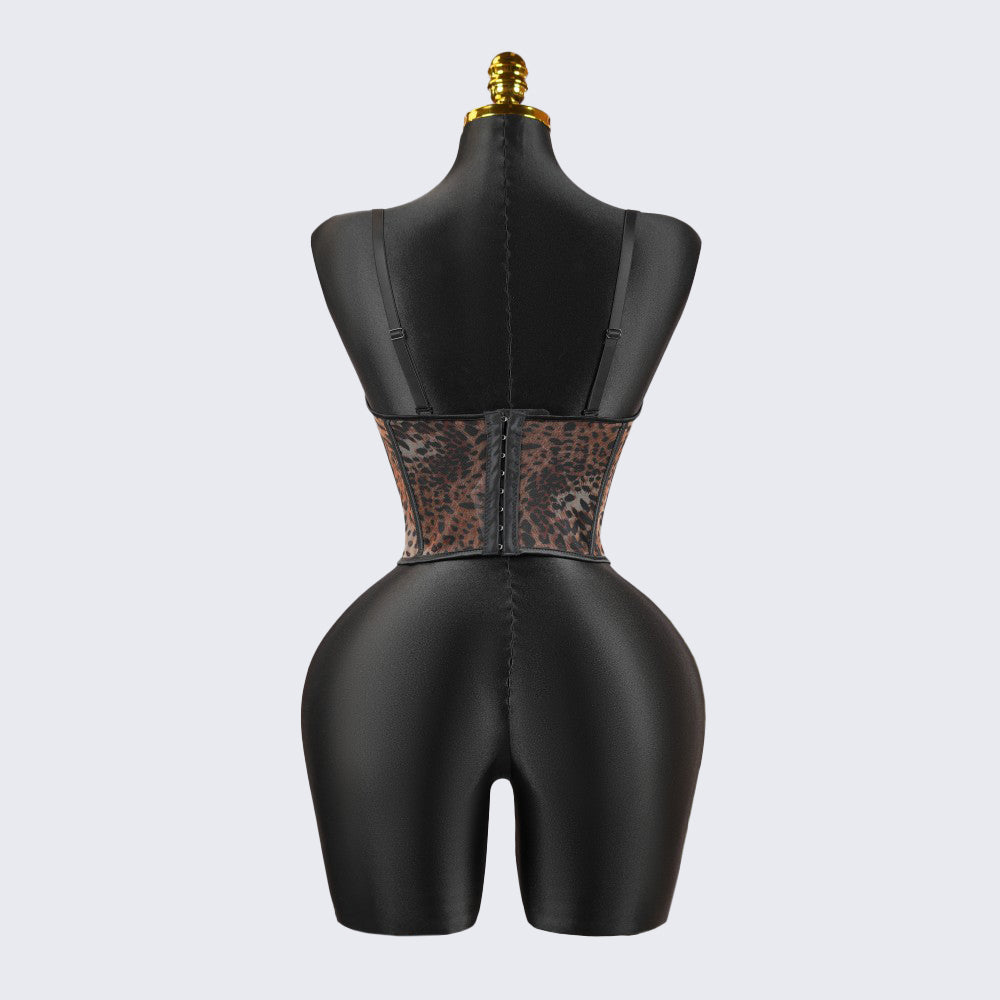 Patterned Sculpting Corset Top