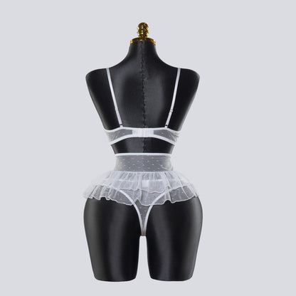 Sexy Lace Lingerie See-through Miniskirt Underwear