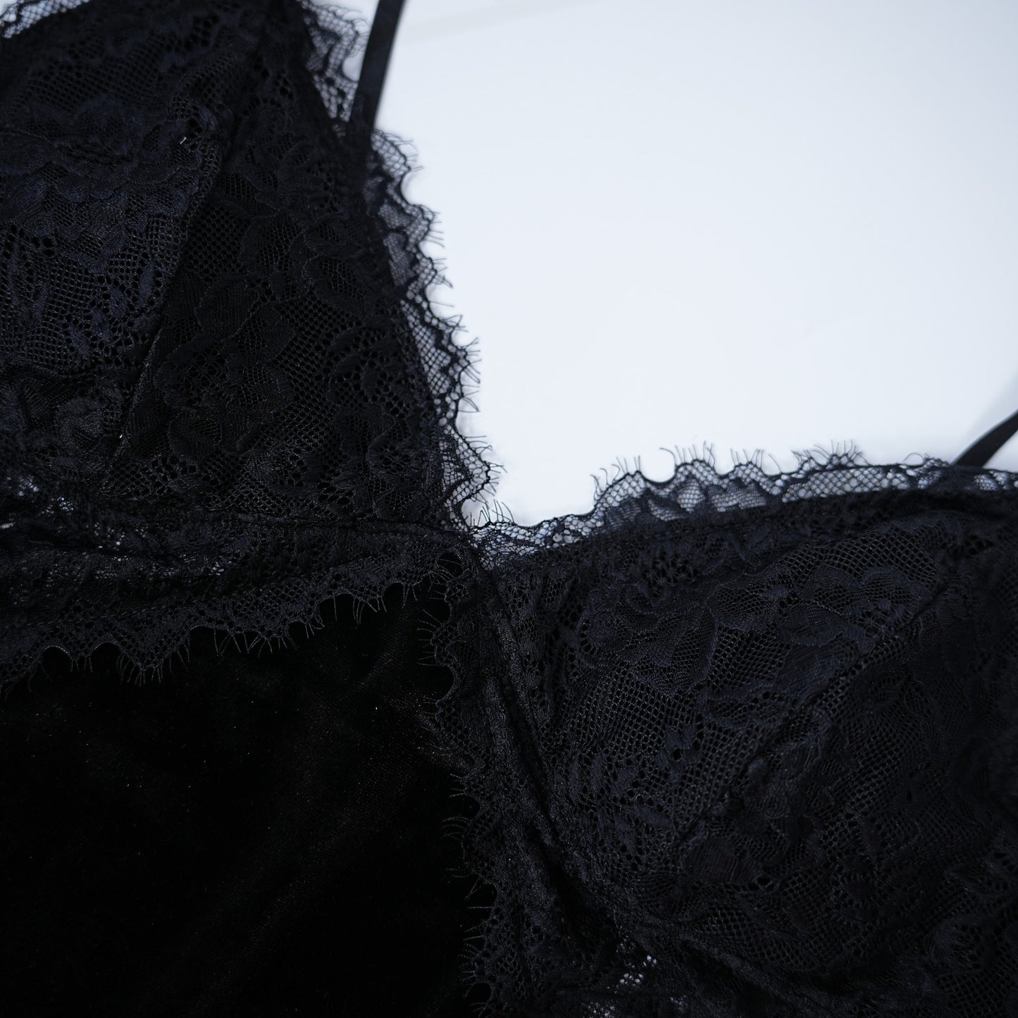 Sexy Black Silk Lace Embroidery Dress