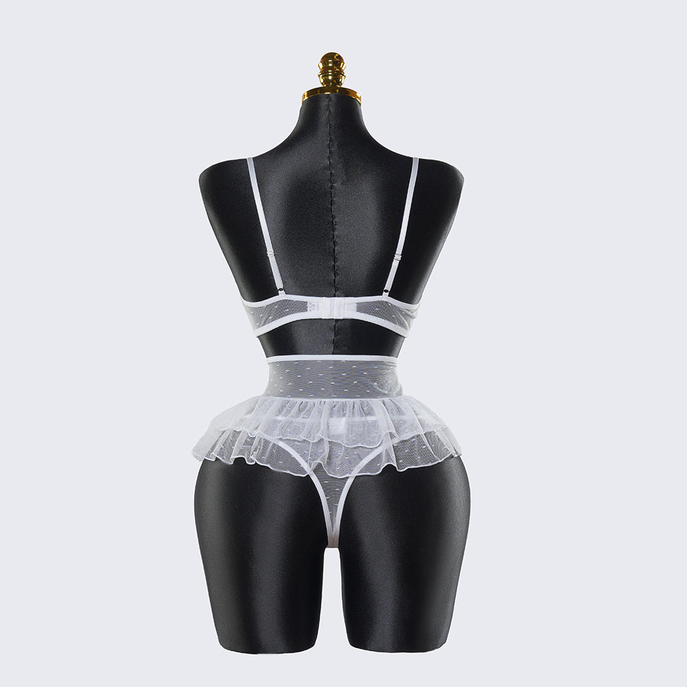 Sexy Lace Lingerie See-through Miniskirt Underwear