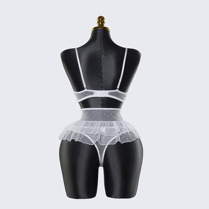 Sexy Lace Lingerie See-through Miniskirt Underwear