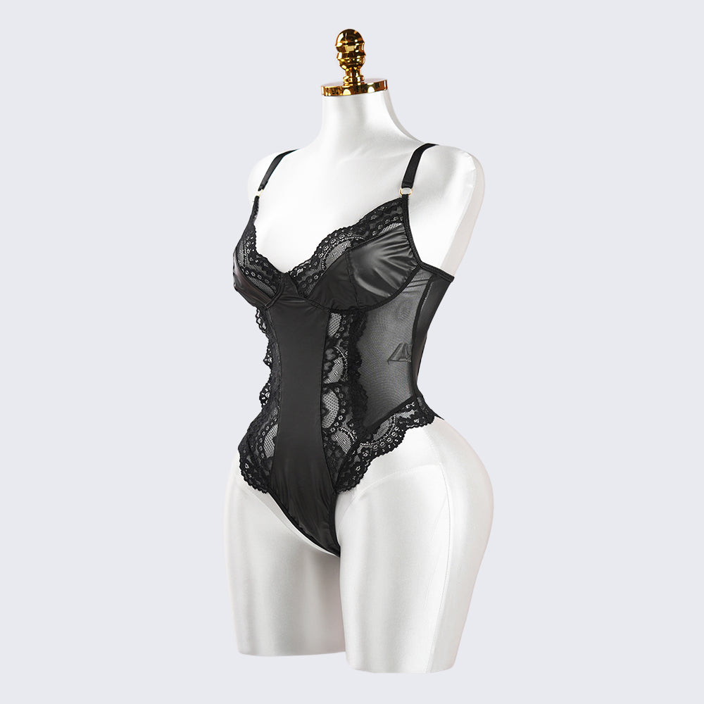 Black Temptation Sexy Tight Bodysuit