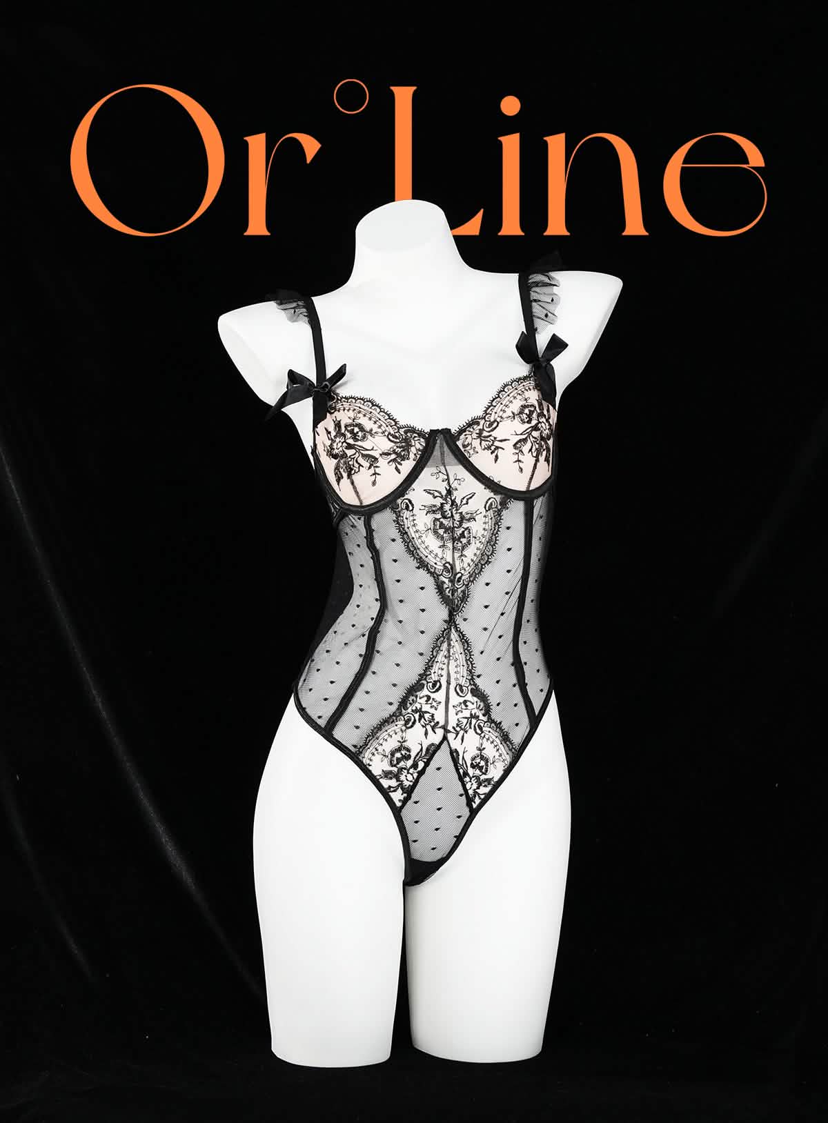 Vintage Lace Polka Dot Bodysuit