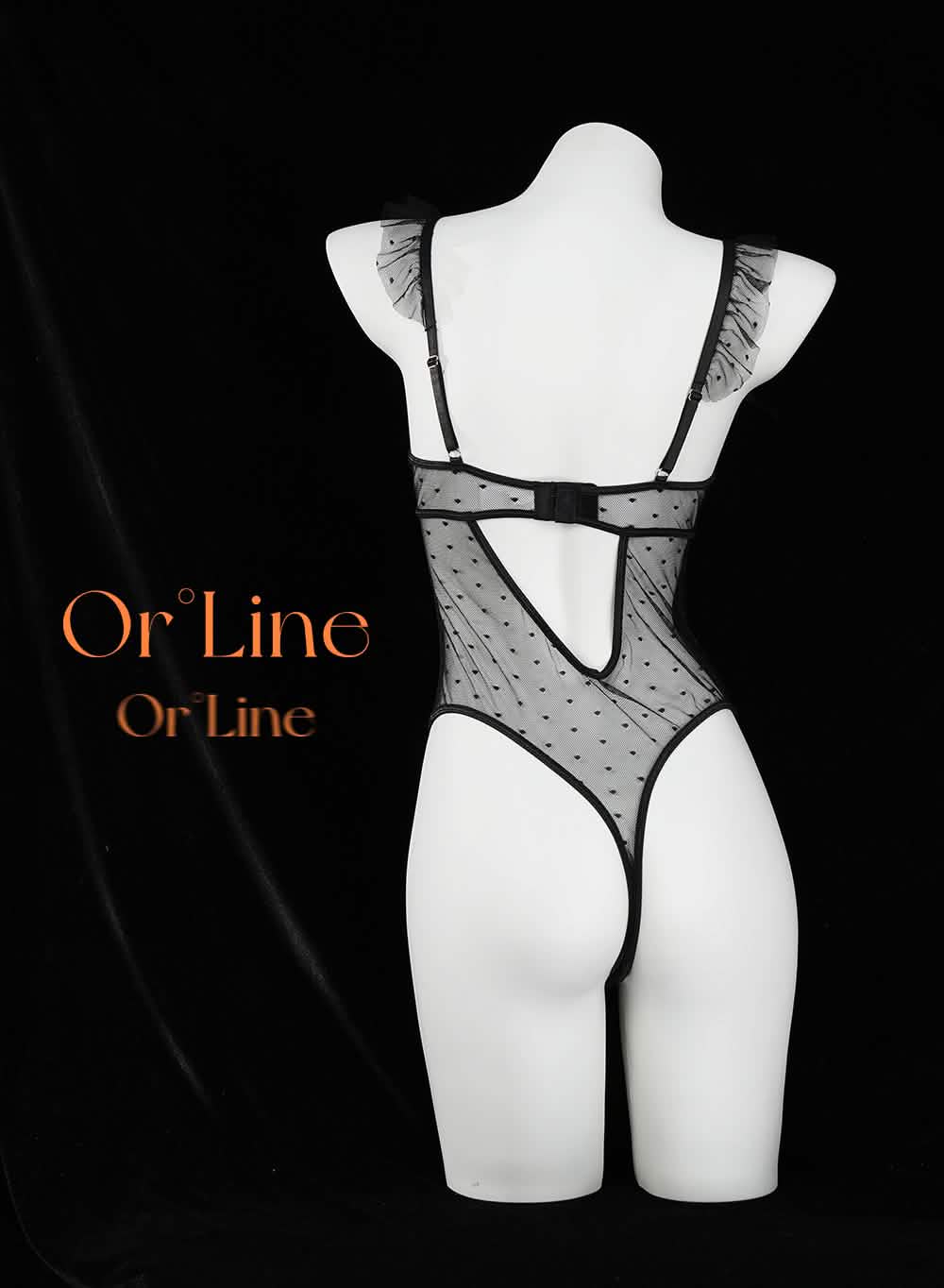 Vintage Lace Polka Dot Bodysuit