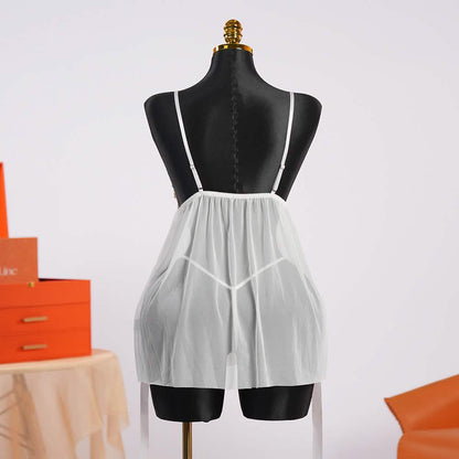 White Lace Summer Serenity Suspender Dress